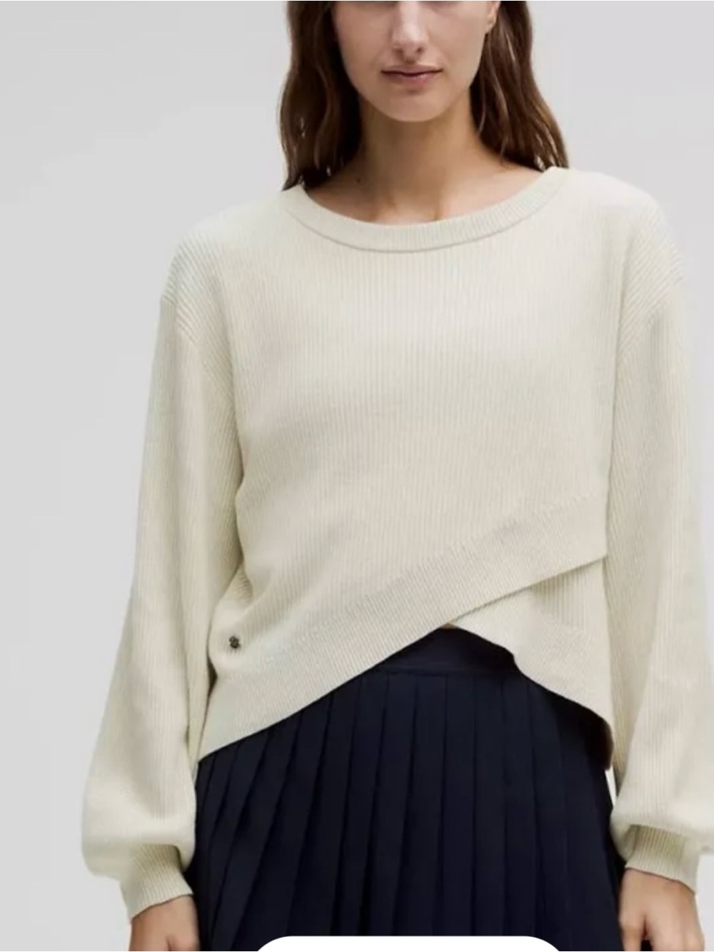 lululemon Reversible Crossover Sweater in bone